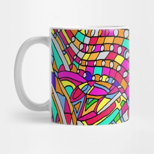 Abstract Flowers Mug